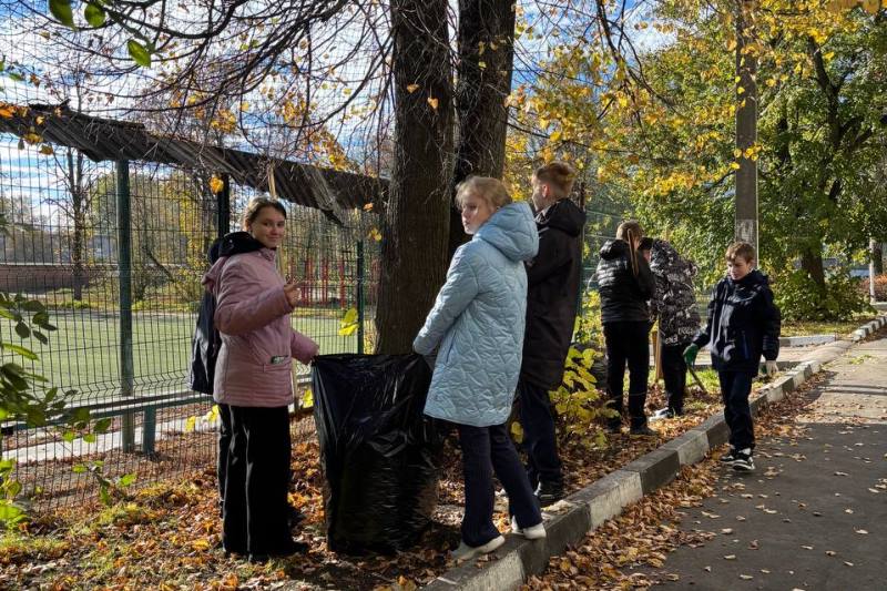 Осенние  субботники.